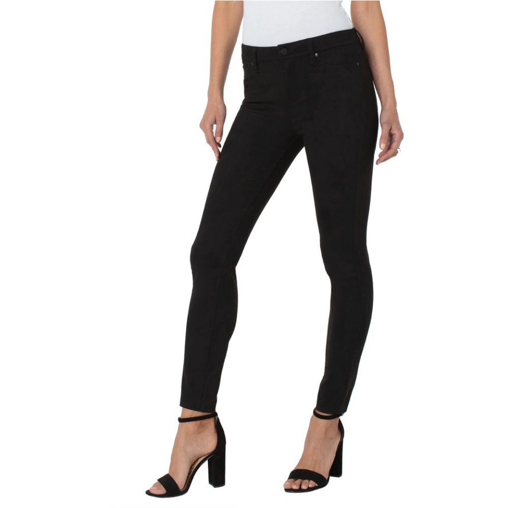 Liverpool Madonna Black skinny Ankle Length Zip Fly Button Closure Legging